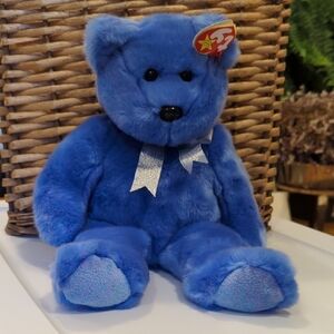Ty Blue Plush Teddy Bear Toy